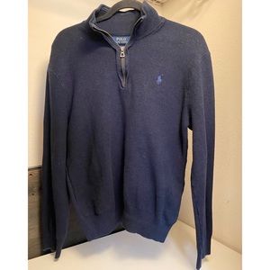 Polo Men’s Navy Blue Collared Sweater